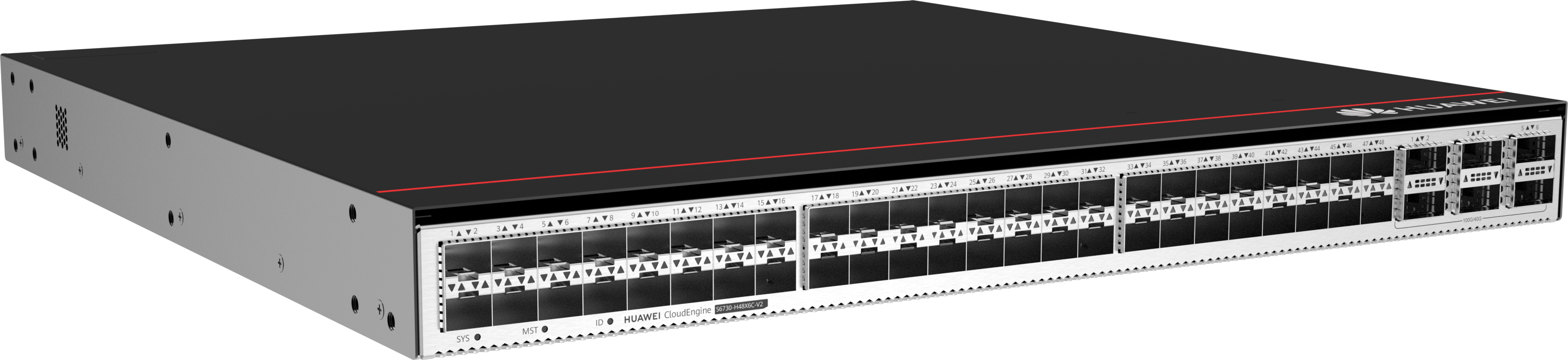 huawei Huawei Switch S6730-H48X6C-V2(48*10GE SFP+ ports, 6*40GE QSFP28 ports, optional license for upgrade to 6*100GE QSFP28, without power module) + license L-MLIC-S67H (02354HHT) (S6730-H48X6C-V2)