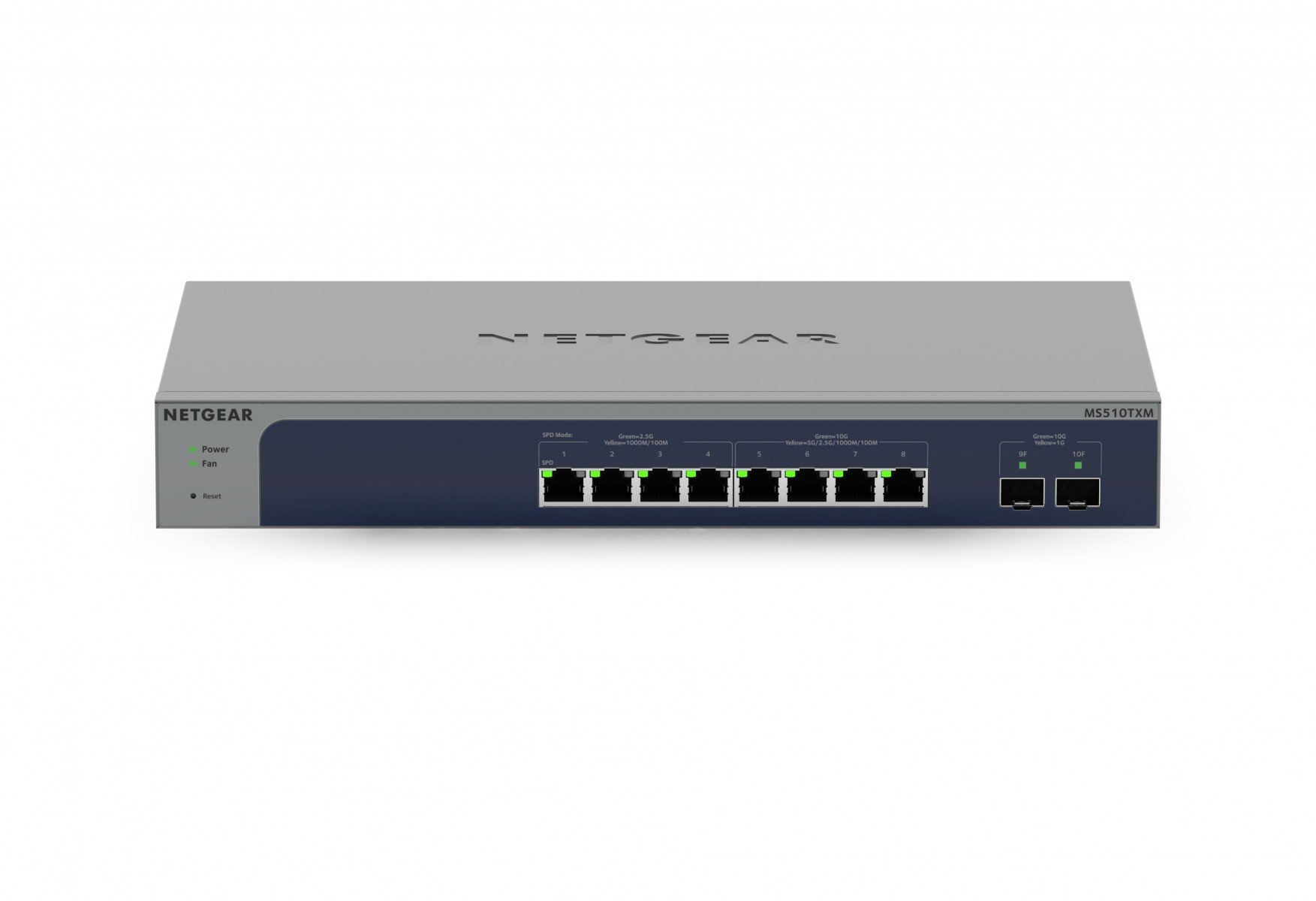 Netgear NETGEAR 8-Port Multi-Gigabit/10G Ethernet Smart Switch with 2 SFP+ Ports (MS510TXM) Gestionate L2+ 10G Ethernet (100/1000/10000) Gri (MS510TXM-100EUS) Netgear NETGEAR 8-Port Multi-Gigabit/10G Ethernet Smart Switch with 2 SFP+ Ports (MS510TXM) Gestionate L2+ 10G Ethernet (100/1000/10000) Gri (MS510TXM-100EUS)
