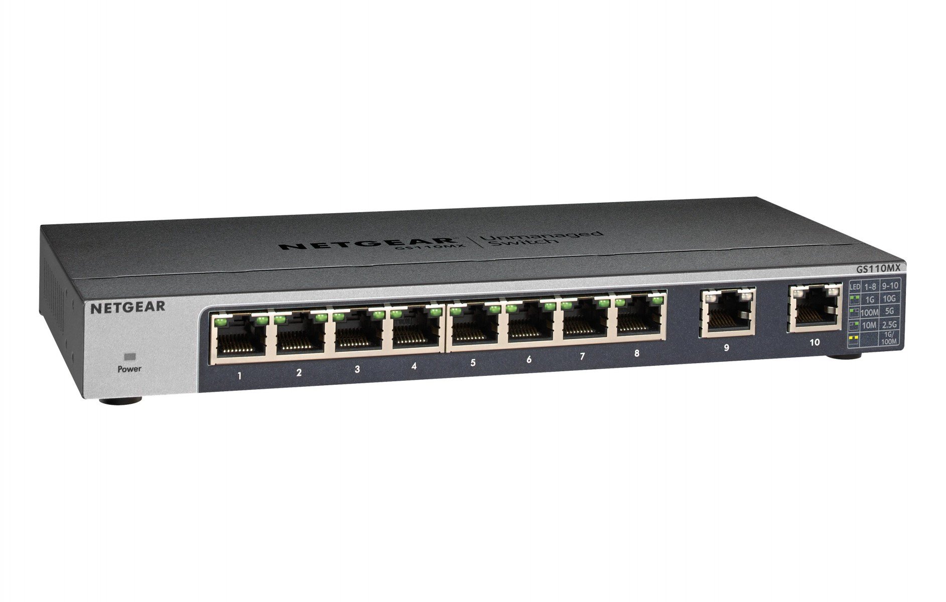Netgear NETGEAR GS110MX Fara management 10G Ethernet (100/1000/10000) Negru (GS110MX-100PES) Netgear NETGEAR GS110MX Fara management 10G Ethernet (100/1000/10000) Negru (GS110MX-100PES)