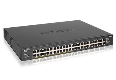 Netgear NETGEAR GS348PP Fara management Gigabit Ethernet (10/100/1000) Power over Ethernet (PoE) Suport Negru (GS348PP-100EUS)