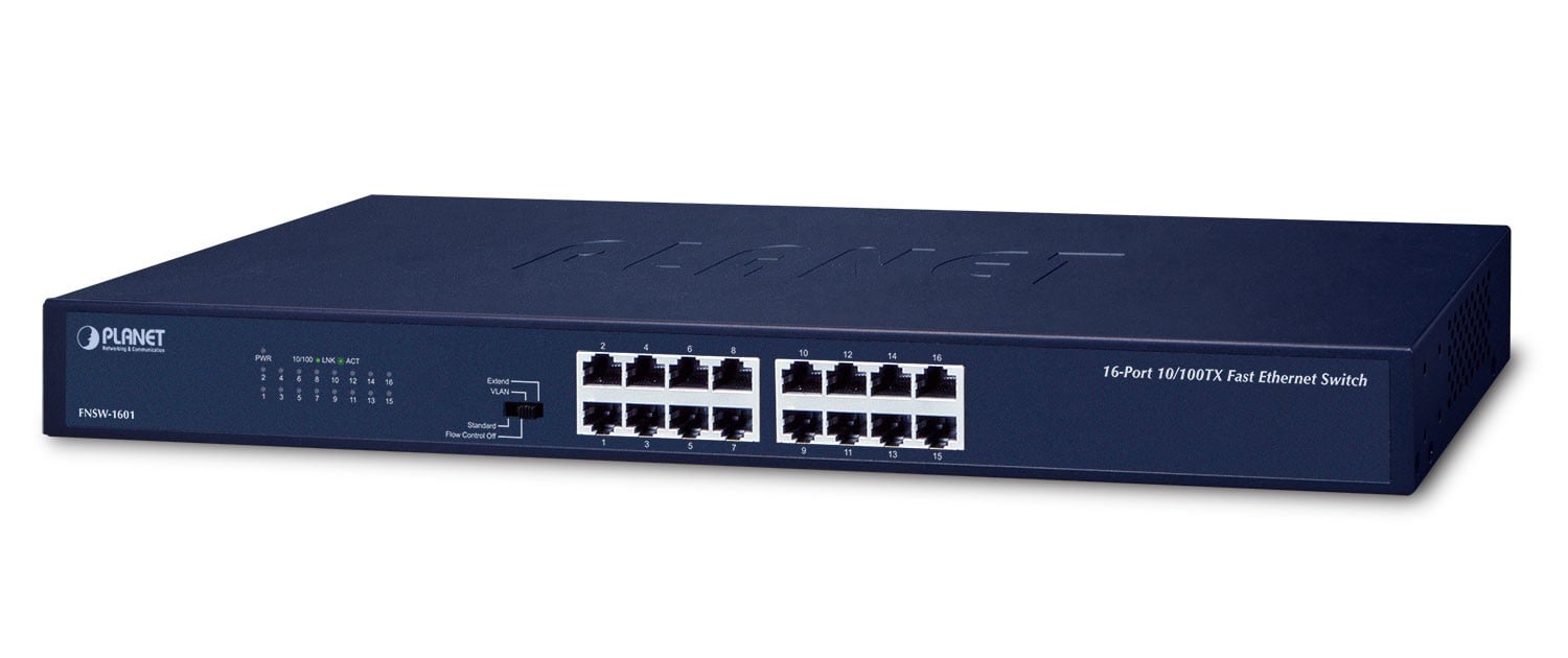 PLANET FNSW-1601 switch-uri Fara management Fast Ethernet (10/100) 1U Albastru (FNSW-1601)