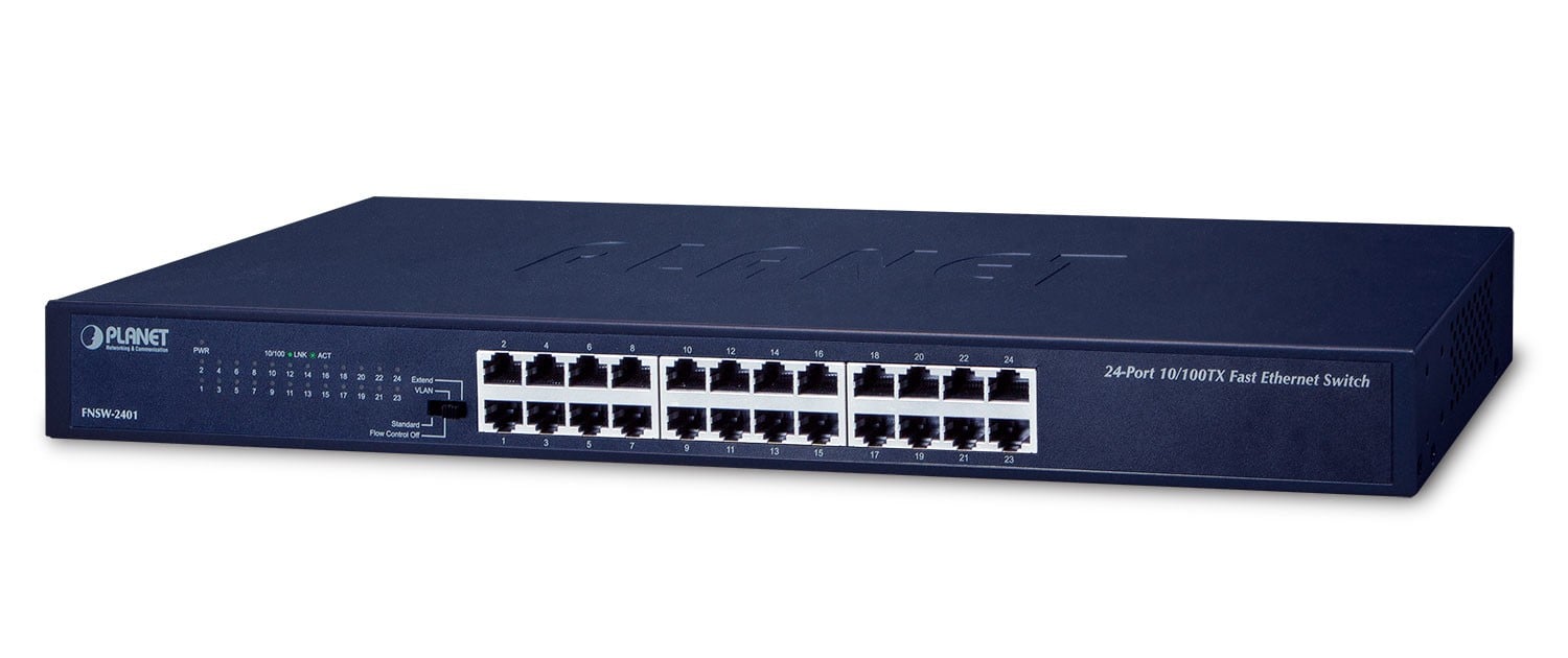 PLANET FNSW-2401 switch-uri Fara management Fast Ethernet (10/100) 1U Albastru (FNSW-2401)