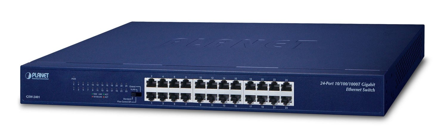 PLANET GSW-2401 switch-uri Fara management Gigabit Ethernet (10/100/1000) 1U Albastru (GSW-2401)