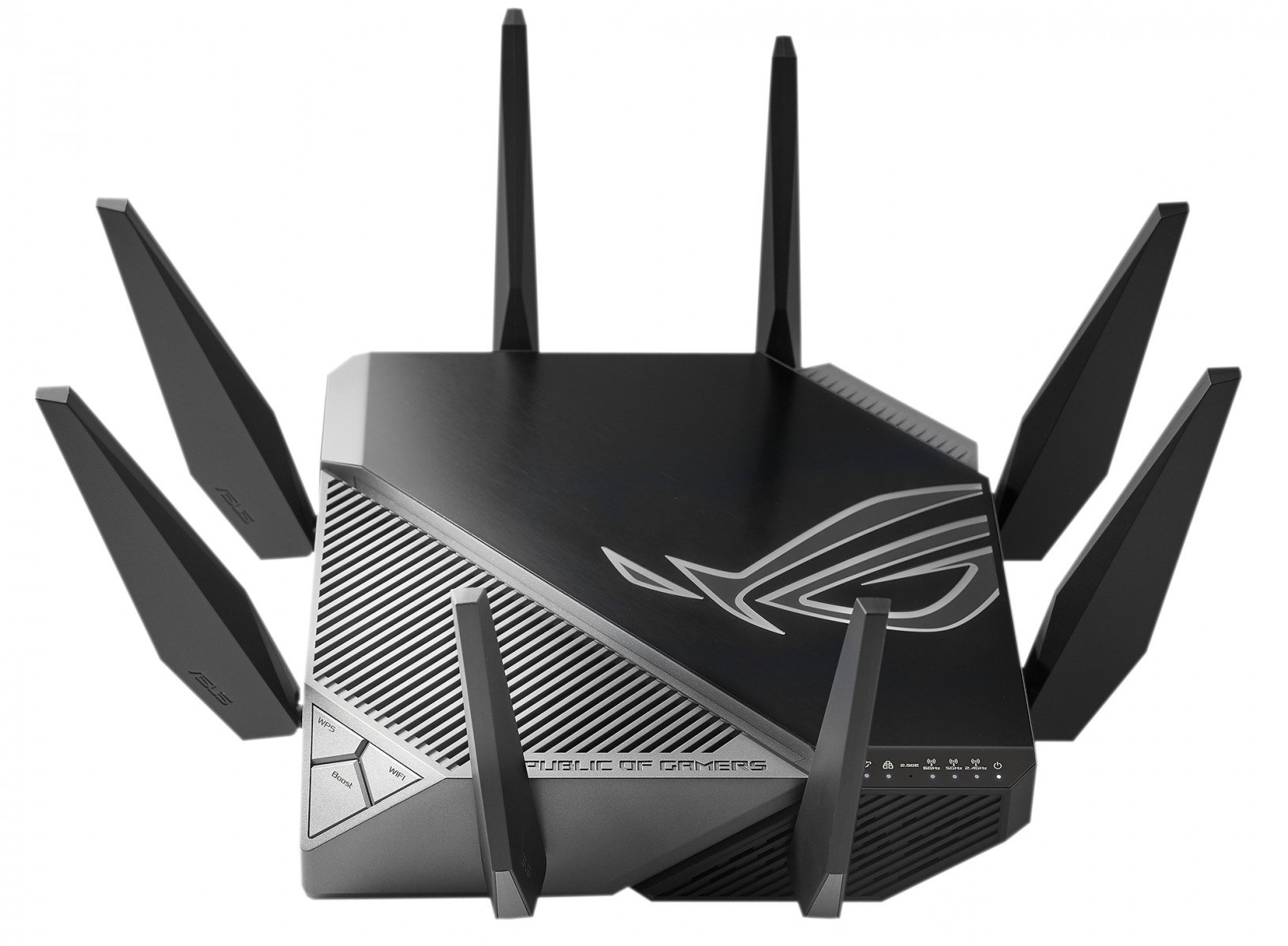 ASUS GT-AXE11000 router wireless Gigabit Ethernet Tri-band (2.4 GHz / 5 GHz / 6 GHz) Negru (90IG06E0-MO1R00) ASUS GT-AXE11000 router wireless Gigabit Ethernet Tri-band (2.4 GHz / 5 GHz / 6 GHz) Negru (90IG06E0-MO1R00)