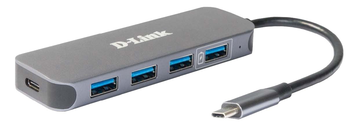 D-Link DUB-2340 hub-uri de interfață USB tip-C 5000 Mbit/s Gri (DUB-2340)