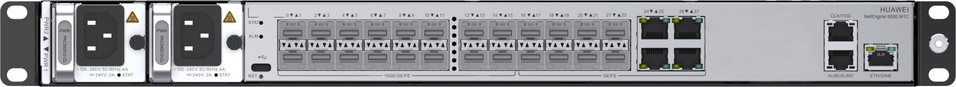 huawei Huawei Router NetEngine 8000 M1C Basic Configuration (Includes M1C Chassis, Fixed Interface(4*10GE + 12*GE),2*AC Power,without Software and Document) - 02354ARL-001 (02354ARL-001)