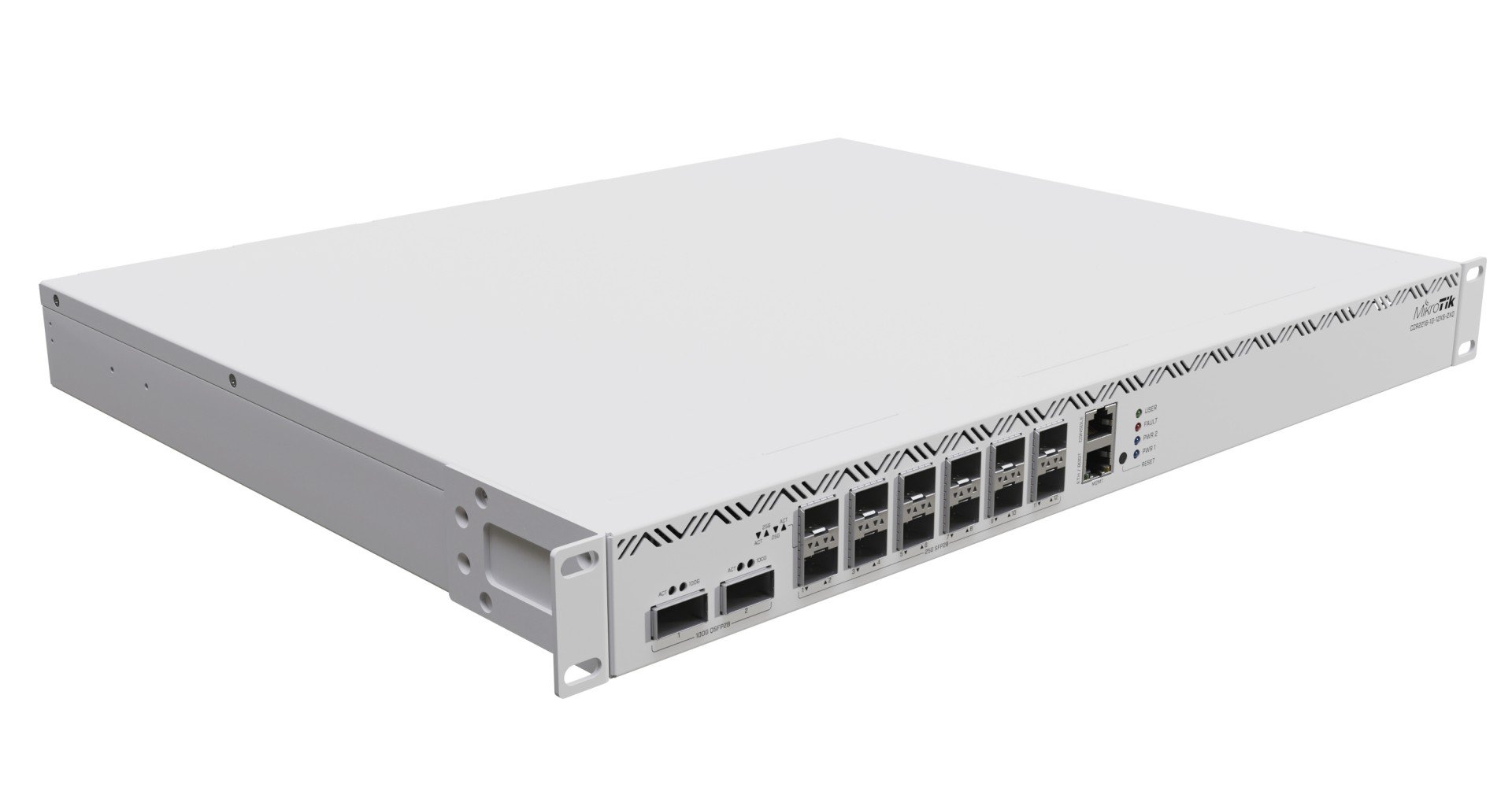 mikrotik Mikrotik Cloud Core Router 2216-1G-12XS-2XQ with Amazon Annapurna Labs Alpine v3 AL73400 CPU (16-cores, 2GHz per core) and Marvell Prestera Aldrin2 switch-chip, 16GB RAM, 2x100G QSFP cages, 14x25G SFP (CCR2216-1G-12XS-2XQ) mikrotik Mikrotik Cloud Core Router 2216-1G-12XS-2XQ with Amazon Annapurna Labs Alpine v3 AL73400 CPU (16-cores, 2GHz per core) and Marvell Prestera Aldrin2 switch-chip, 16GB RAM, 2x100G QSFP cages, 14x25G SFP (CCR2216-1G-12XS-2XQ)
