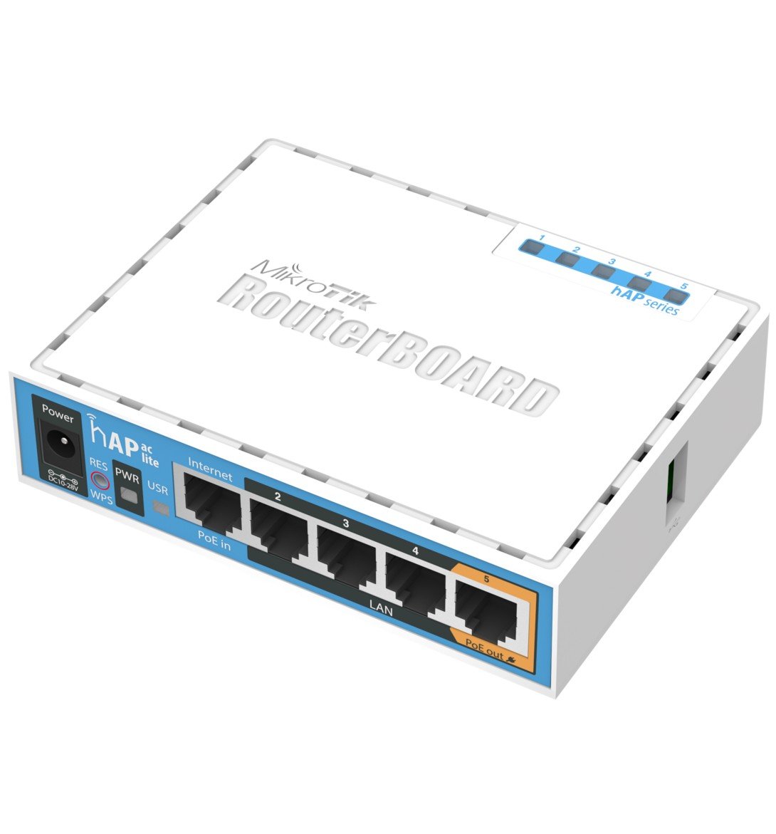 mikrotik Mikrotik HAP ac lite 500 Mbit/s Alb Power over Ethernet (PoE) Suport (RB952UI-5AC2ND)