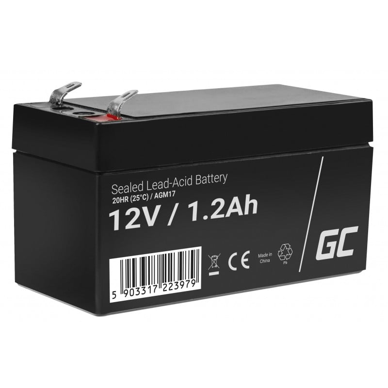 Green Cell AGM17 baterii UPS Acid sulfuric şi plăci de plumb (VRLA) 12 V 1,2 Ah (AGM17) Green Cell AGM17 baterii UPS Acid sulfuric şi plăci de plumb (VRLA) 12 V 1,2 Ah (AGM17)