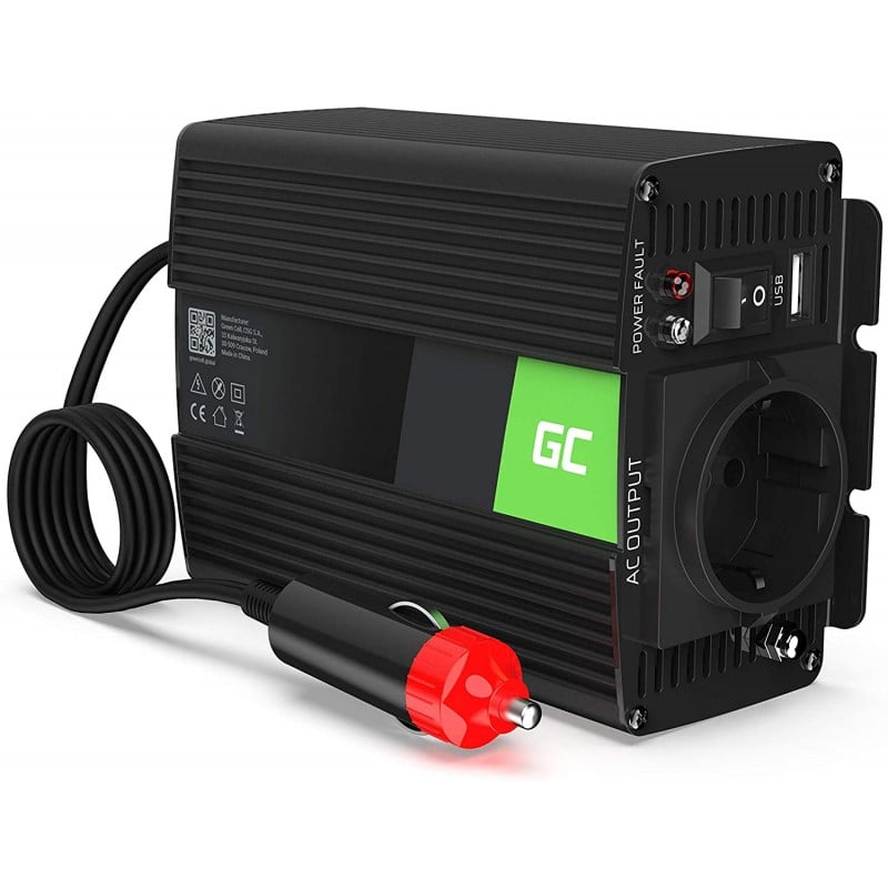 Green Cell Power Inverter 24V to 230V 150W/300W Pure sine wave (INV30) Green Cell Power Inverter 24V to 230V 150W/300W Pure sine wave (INV30)