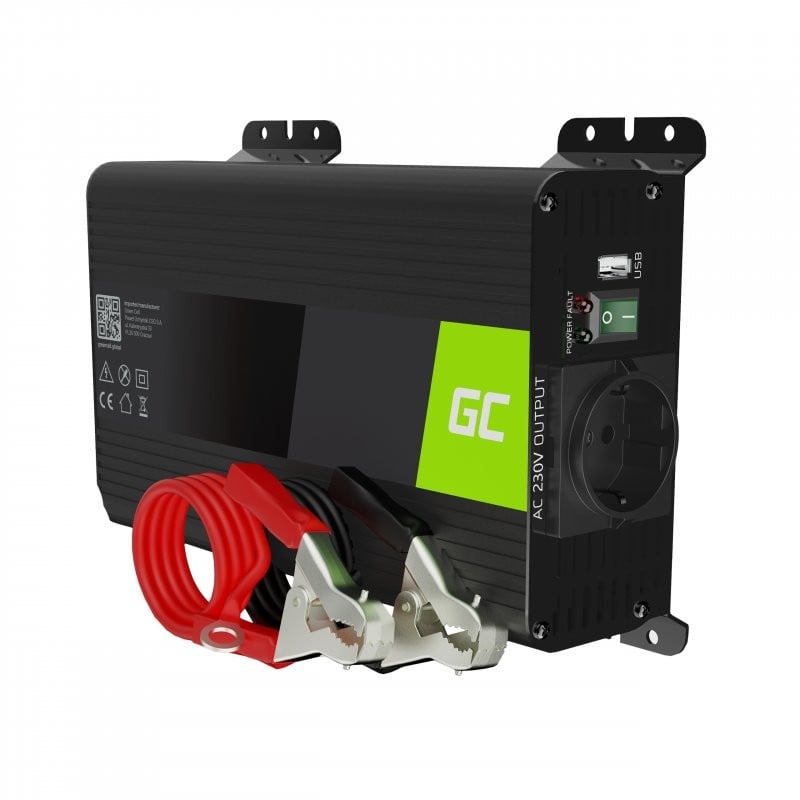 Green Cell Power Inverter PRO 12V to 230V 300W/600W Pure sine wave (INVGC05) Green Cell Power Inverter PRO 12V to 230V 300W/600W Pure sine wave (INVGC05)