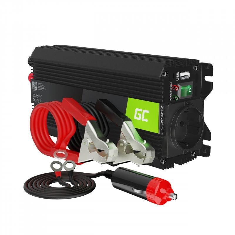 Green Cell Power Inverter PRO 12V to 230V 500W/1000W Modified sine wave (INVGC03) Green Cell Power Inverter PRO 12V to 230V 500W/1000W Modified sine wave (INVGC03)