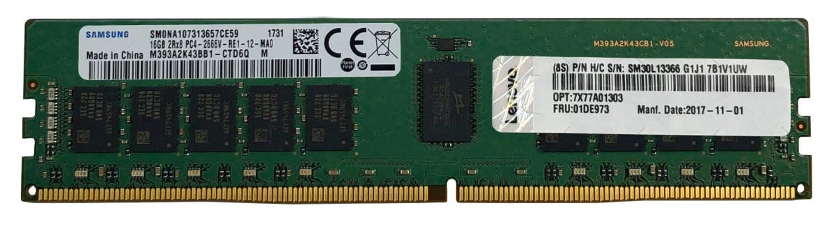 Lenovo ThinkSystem 16GB TruDDR4 3200 MHz (2Rx8 1.2V) RDIMM (4X77A08632)