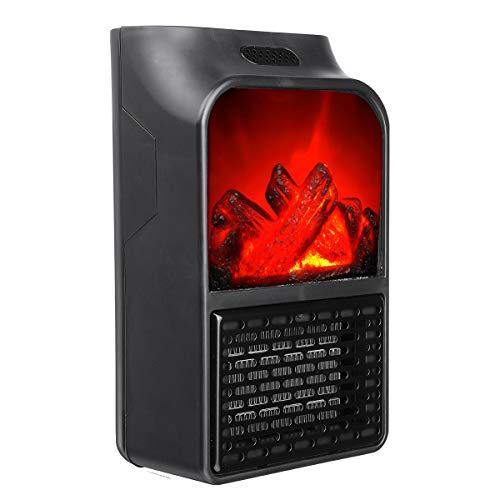 Aeroterma portabila Flame Heater 500 W, 2 niveluri temperatura, display digital, telecomanda Aeroterma portabila Flame Heater 500 W, 2 niveluri temperatura, display digital, telecomanda