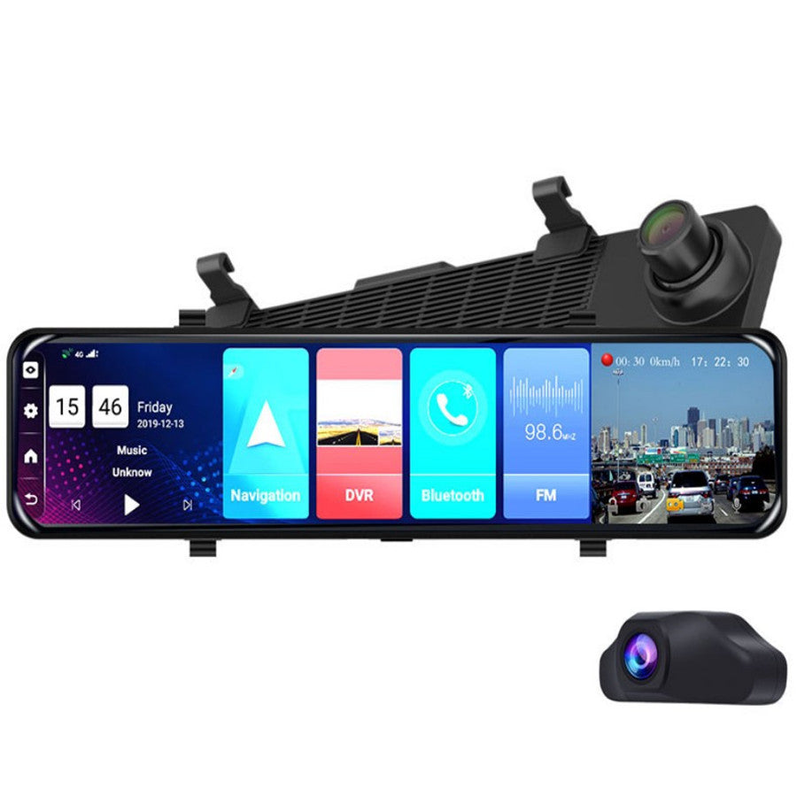 Oglinda auto smart 12 inch, 4G, QuadCore, 4GB RAM, 32GB ROM, Android 8.1, GPS, ADAS, Wifi, Bluetooth, monitorizare parcare, camera marsarier Oglinda auto smart 12 inch, 4G, QuadCore, 4GB RAM, 32GB ROM, Android 8.1, GPS, ADAS, Wifi, Bluetooth, monitorizare parcare, camera marsarier