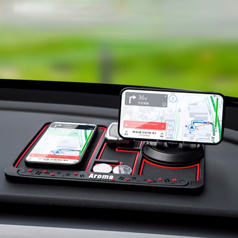 Suport cu odorizant pentru telefon sau accesorii, antiderapant, pentru bordul masinii Suport cu odorizant pentru telefon sau accesorii, antiderapant, pentru bordul masinii