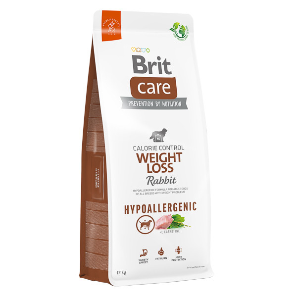Brit Care Hypoallergenic Weight loss, XS-XL, Iepure, hrană uscată câini, sistem imunitar & alergii, obezitate, 12kg Brit Care Hypoallergenic Weight loss, XS-XL, Iepure, hrană uscată câini, sistem imunitar & alergii, obezitate, 12kg