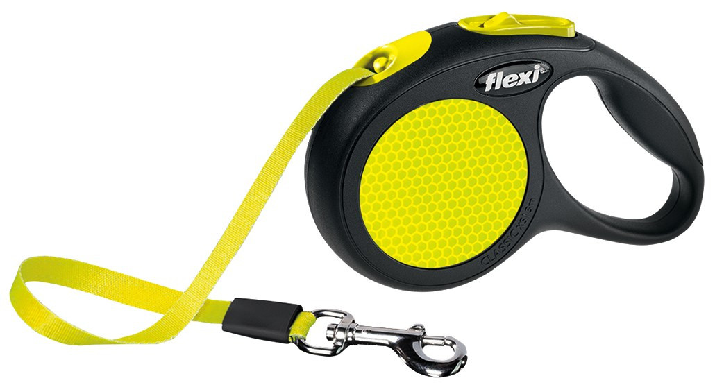 Lesa Flexi Neon Banda XS: 3m/12kg,galben Neon 209301