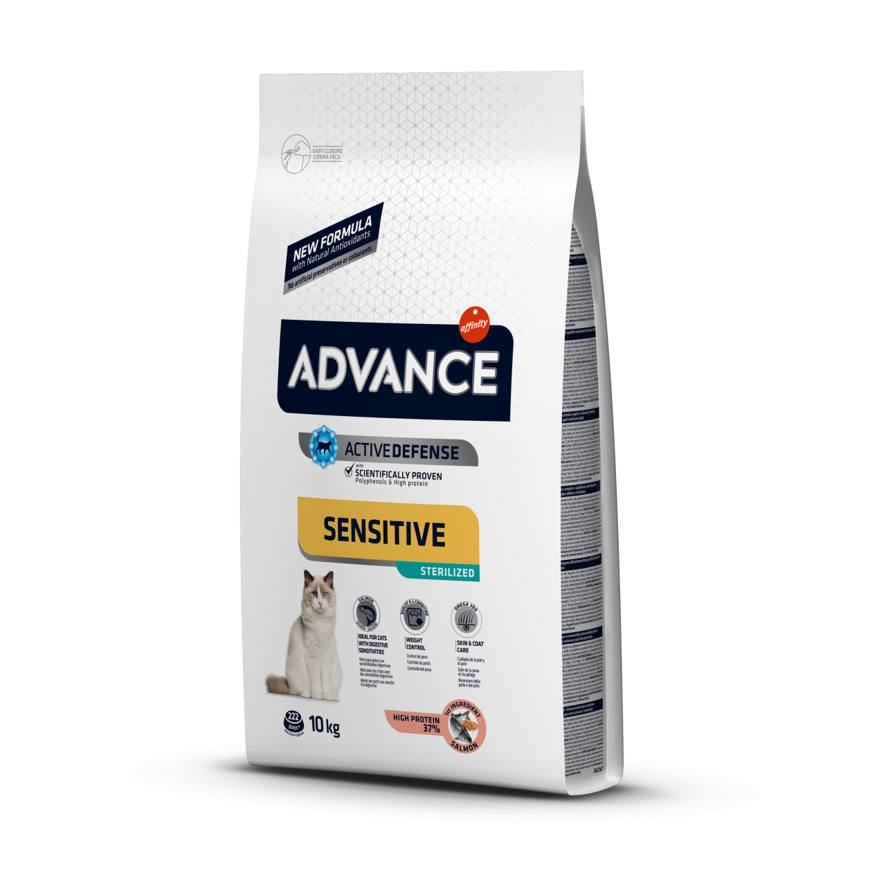 Advance Sensitive Adult Sterilized, Somon, hrană uscată pisici sterilizate, sistem digestiv, 10kg Advance Sensitive Adult Sterilized, Somon, hrană uscată pisici sterilizate, sistem digestiv, 10kg
