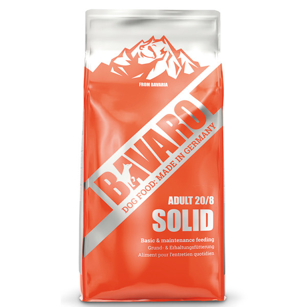 Bavaro Solid 20/8, XS-XL, hrană uscată câini, activitate intensă, 18kg Bavaro Solid 20/8, XS-XL, hrană uscată câini, activitate intensă, 18kg