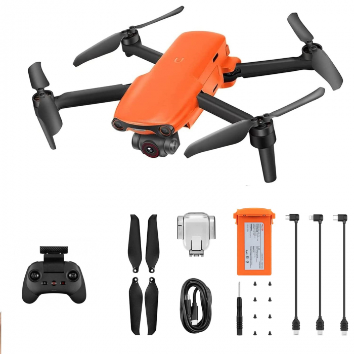 Drona pliabila Autel Evo Nano+ Standard, Portocaliu, 4K, 48MP, 1 2 CMOS, Gimbal pe 3 axe, GPS, 28 min timp zbor, Slot memorie, 2250 mAh Drona pliabila Autel Evo Nano+ Standard, Portocaliu, 4K, 48MP, 1 2 CMOS, Gimbal pe 3 axe, GPS, 28 min timp zbor, Slot memorie, 2250 mAh