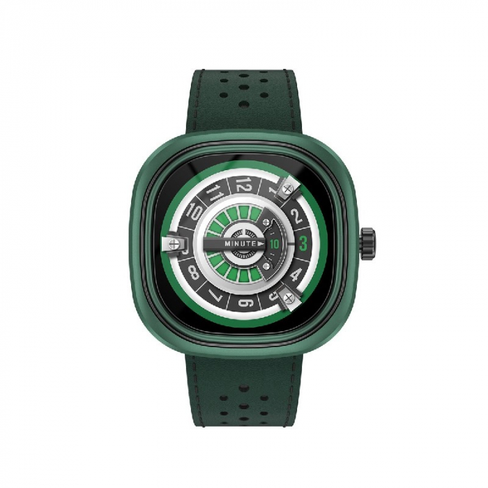 Smartwatch Doogee DG Ares Verde, Bratara din piele, LCD HD 1.32 , Ritm cardiac, Saturatie oxigen, Monitorizare somn, 300mAh Smartwatch Doogee DG Ares Verde, Bratara din piele, LCD HD 1.32 , Ritm cardiac, Saturatie oxigen, Monitorizare somn, 300mAh