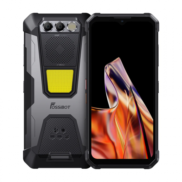 Telefon mobil FOSSiBOT F106 PRO Gri, 4G, 6.58-Inch FHD+, 15GB RAM (8GB+7GB extensibil), 256GB ROM, 20MP Night vision, Android 14, 3W 103dB, Dual Sim, Octa Core, NFC, 12000mAh, 30W, Face ID, Amprenta Telefon mobil FOSSiBOT F106 PRO Gri, 4G, 6.58-Inch FHD+, 15GB RAM (8GB+7GB extensibil), 256GB ROM, 20MP Night vision, Android 14, 3W 103dB, Dual Sim, Octa Core, NFC, 12000mAh, 30W, Face ID, Amprenta