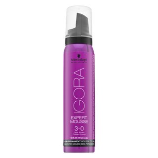 Schwarzkopf Professional Igora Expert Mousse Semi-Permanent Mousse Color spuma de vopsire semipermanentă a părului 3-0 100 ml Schwarzkopf Professional Igora Expert Mousse Semi-Permanent Mousse Color spuma de vopsire semipermanentă a părului 3-0 100 ml