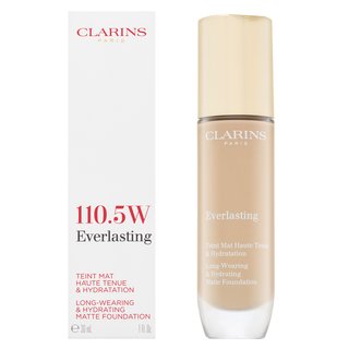 Clarins Everlasting Long-Wearing & Hydrating Matte Foundation machiaj persistent pentru efect mat 110.5W 30 ml Clarins Everlasting Long-Wearing & Hydrating Matte Foundation machiaj persistent pentru efect mat 110.5W 30 ml