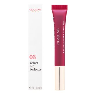 Clarins Velvet Lip Perfector lip gloss cu efect de hidratare 03 Velvet Red 12 ml Clarins Velvet Lip Perfector lip gloss cu efect de hidratare 03 Velvet Red 12 ml