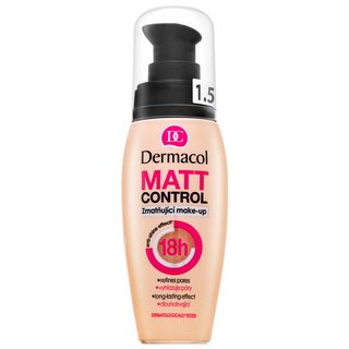 Dermacol Matt Control Make-Up fond de ten lichid cu efect matifiant N. 1.5 30 ml Dermacol Matt Control Make-Up fond de ten lichid cu efect matifiant N. 1.5 30 ml