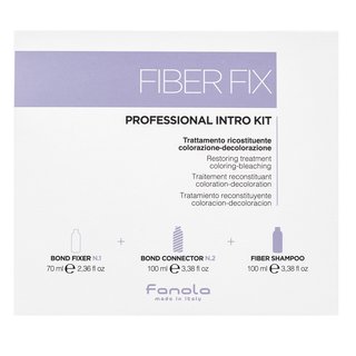 Fanola Fiber Fix Professional Intro Kit set pentru păr tratat chimic 70 ml + 100 ml + 100 ml Fanola Fiber Fix Professional Intro Kit set pentru păr tratat chimic 70 ml + 100 ml + 100 ml