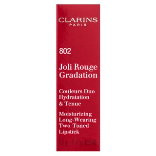 Clarins Joli Rouge Gradation ruj nutritiv 2în1 802 Red Gradation 3,5 g Clarins Joli Rouge Gradation ruj nutritiv 2în1 802 Red Gradation 3,5 g