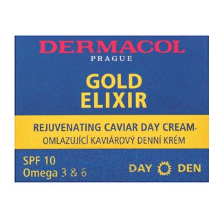 Dermacol Gold Elixir Rejuvenating Caviar Day Cream Cremă cu efect de întinerire anti riduri 50 ml Dermacol Gold Elixir Rejuvenating Caviar Day Cream Cremă cu efect de întinerire anti riduri 50 ml