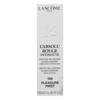 Lancôme L'ABSOLU ROUGE Intimatte 196 Pleasure First ruj cu efect matifiant 3,4 g Lancôme L'ABSOLU ROUGE Intimatte 196 Pleasure First ruj cu efect matifiant 3,4 g
