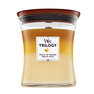 Woodwick Trilogy Fruits of Summer lumânare parfumată 275 g Woodwick Trilogy Fruits of Summer lumânare parfumată 275 g