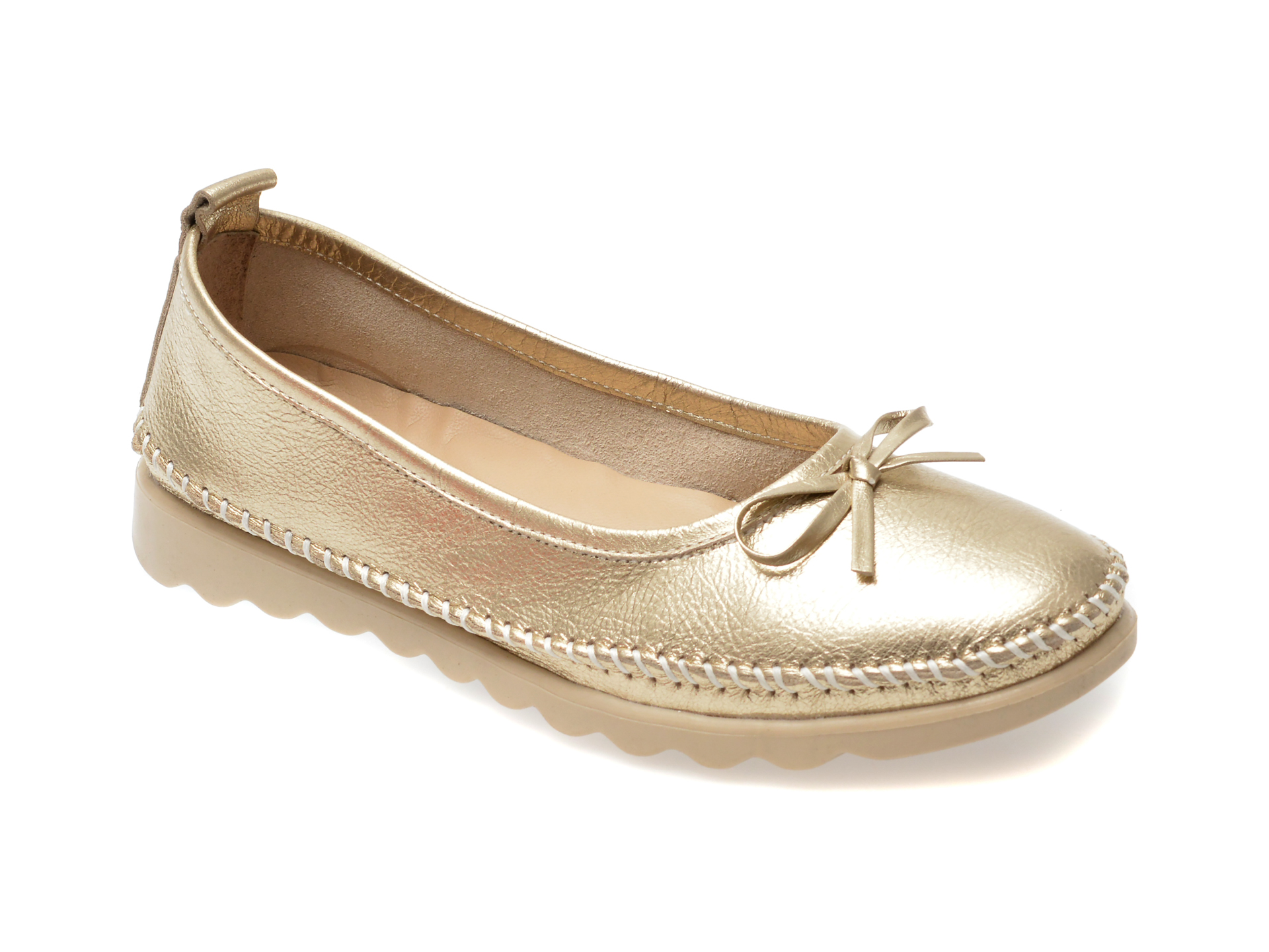 Balerini casual GRYXX aurii, EV2815, din piele naturala Balerini casual GRYXX aurii, EV2815, din piele naturala