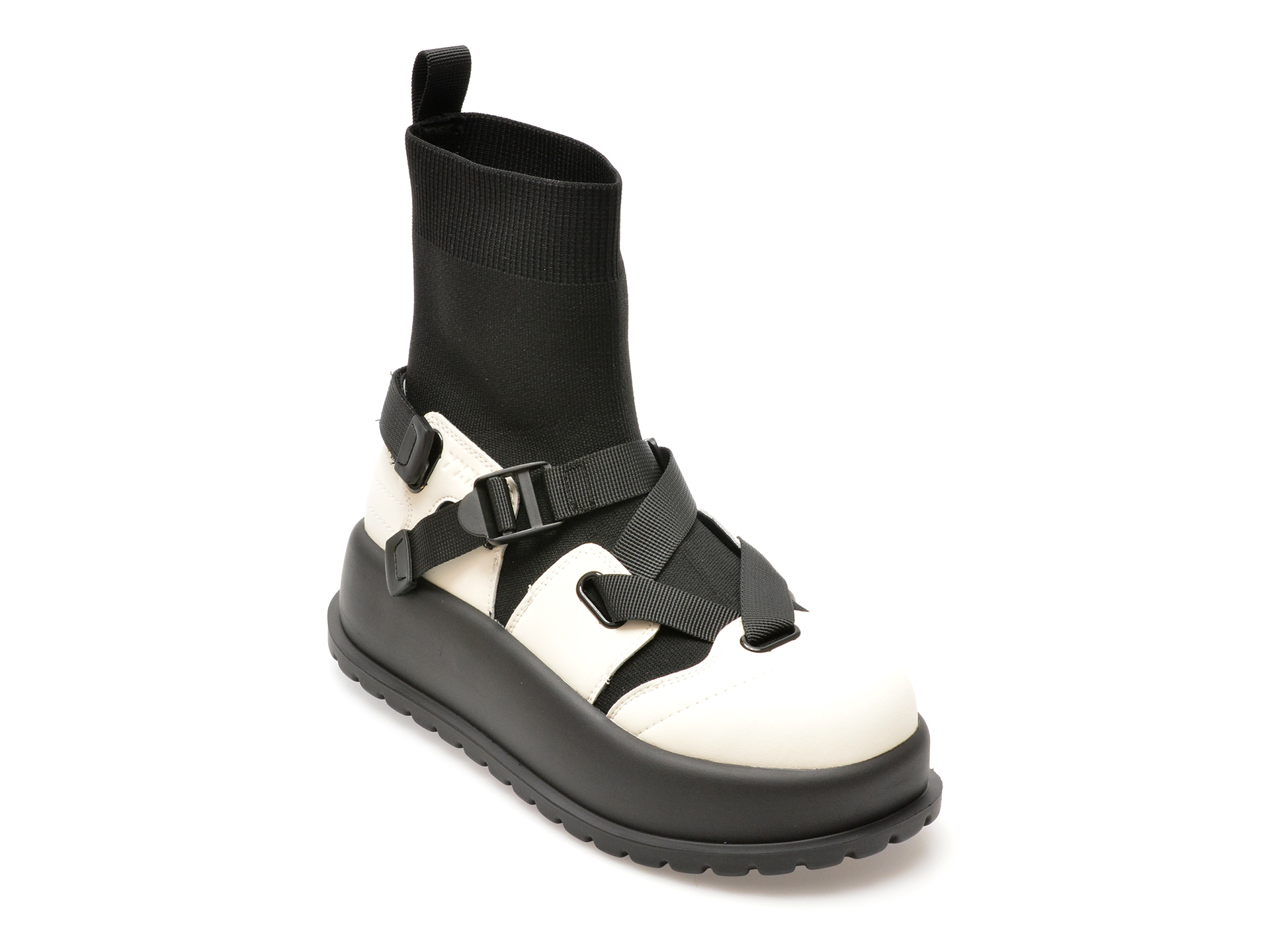 Ghete sport GRYXX alb-negru, 3F7111, din piele naturala Ghete sport GRYXX alb-negru, 3F7111, din piele naturala