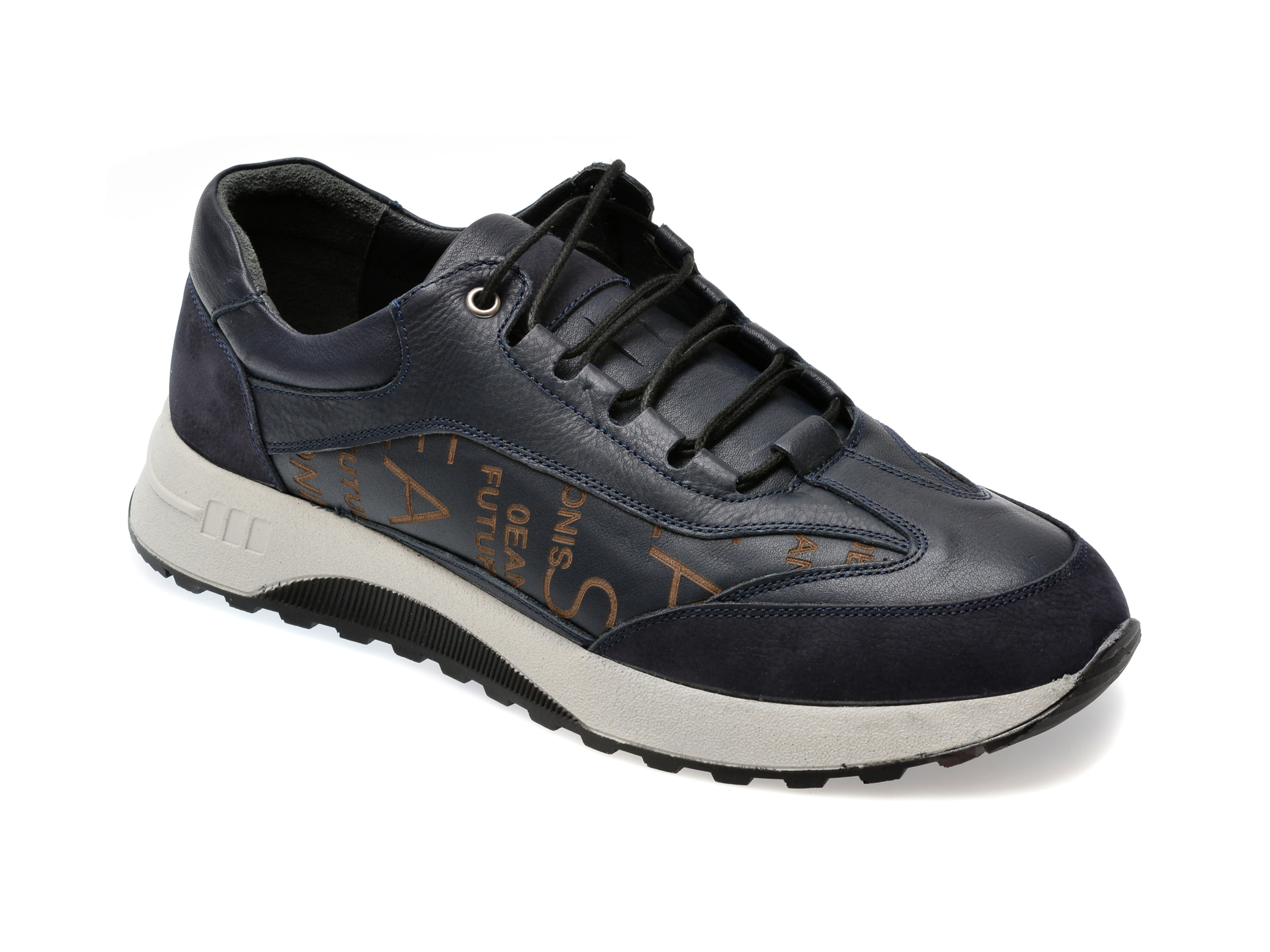 Pantofi casual BITE THE BULLET bleumarin, SY326, din piele naturala Pantofi casual BITE THE BULLET bleumarin, SY326, din piele naturala