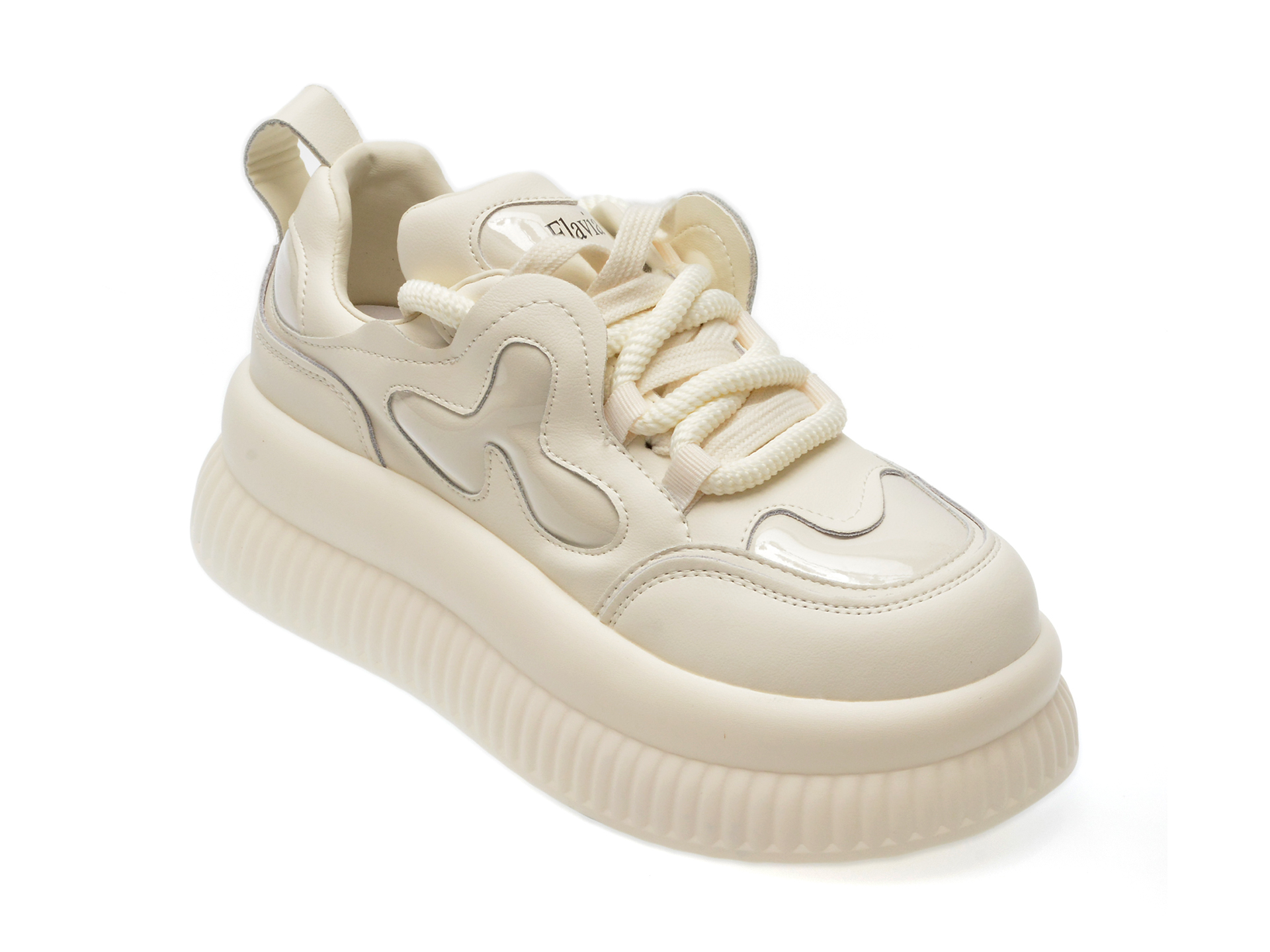Pantofi casual FLAVIA PASSINI albi, 11910, din piele naturala Pantofi casual FLAVIA PASSINI albi, 11910, din piele naturala