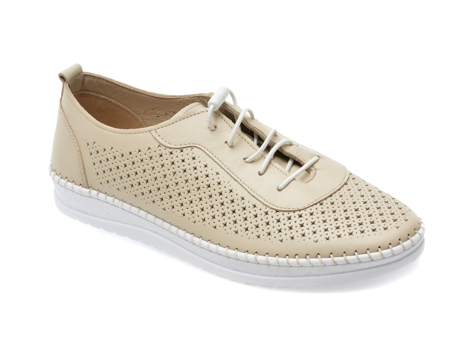 Pantofi casual FLAVIA PASSINI bej, CS5811, din piele naturala Pantofi casual FLAVIA PASSINI bej, CS5811, din piele naturala