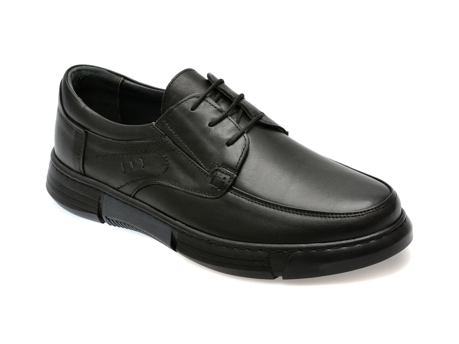 Pantofi casual OTTER negri, SH8002, din piele naturala Pantofi casual OTTER negri, SH8002, din piele naturala