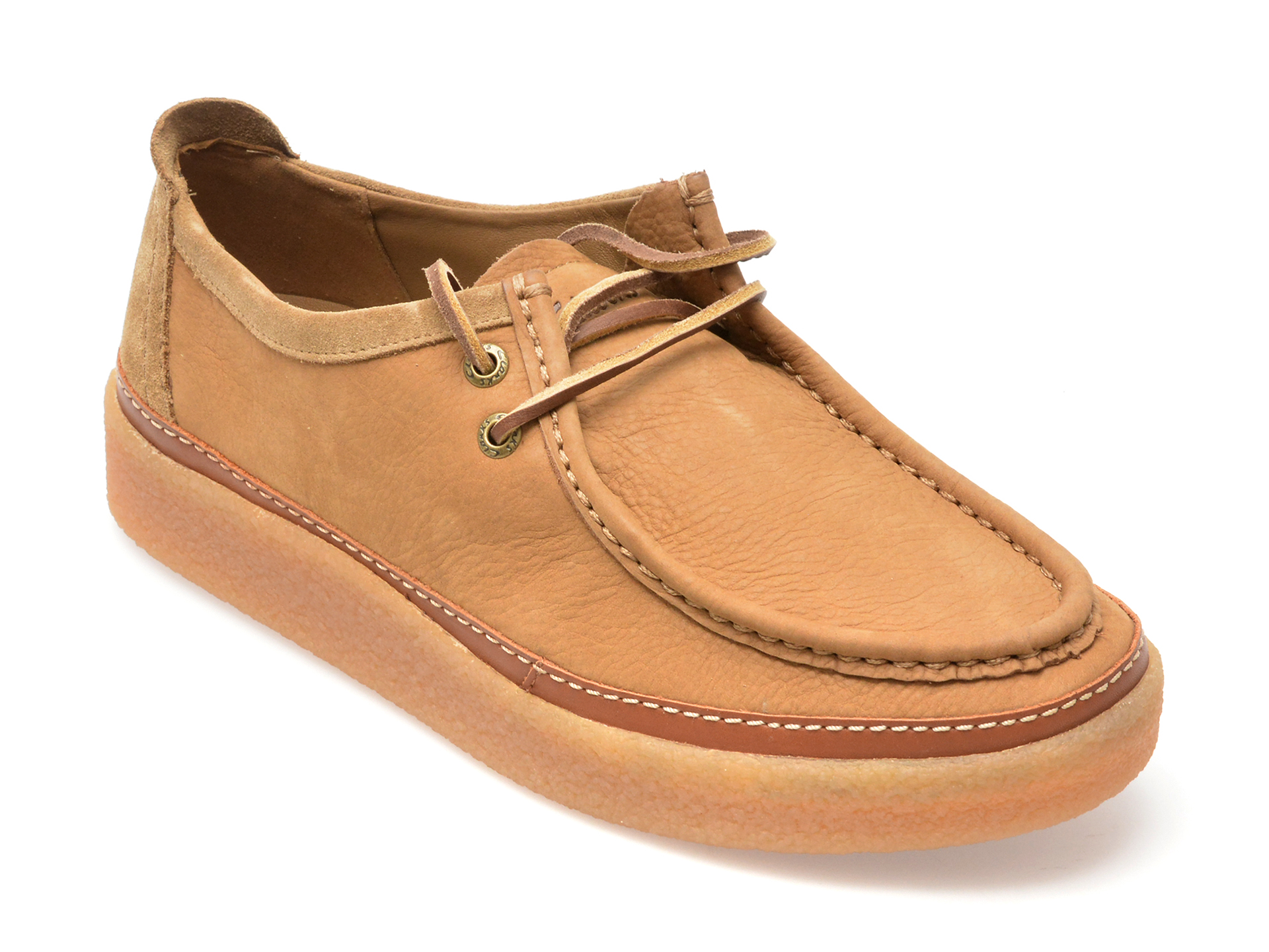 Mocasini CLARKS maro, CLARKWOOD MOC, din piele naturala Mocasini CLARKS maro, CLARKWOOD MOC, din piele naturala