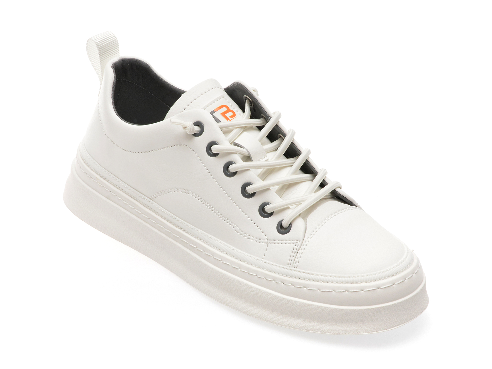 Pantofi casual BITE THE BULLET albi, K910, din piele ecologica Pantofi casual BITE THE BULLET albi, K910, din piele ecologica