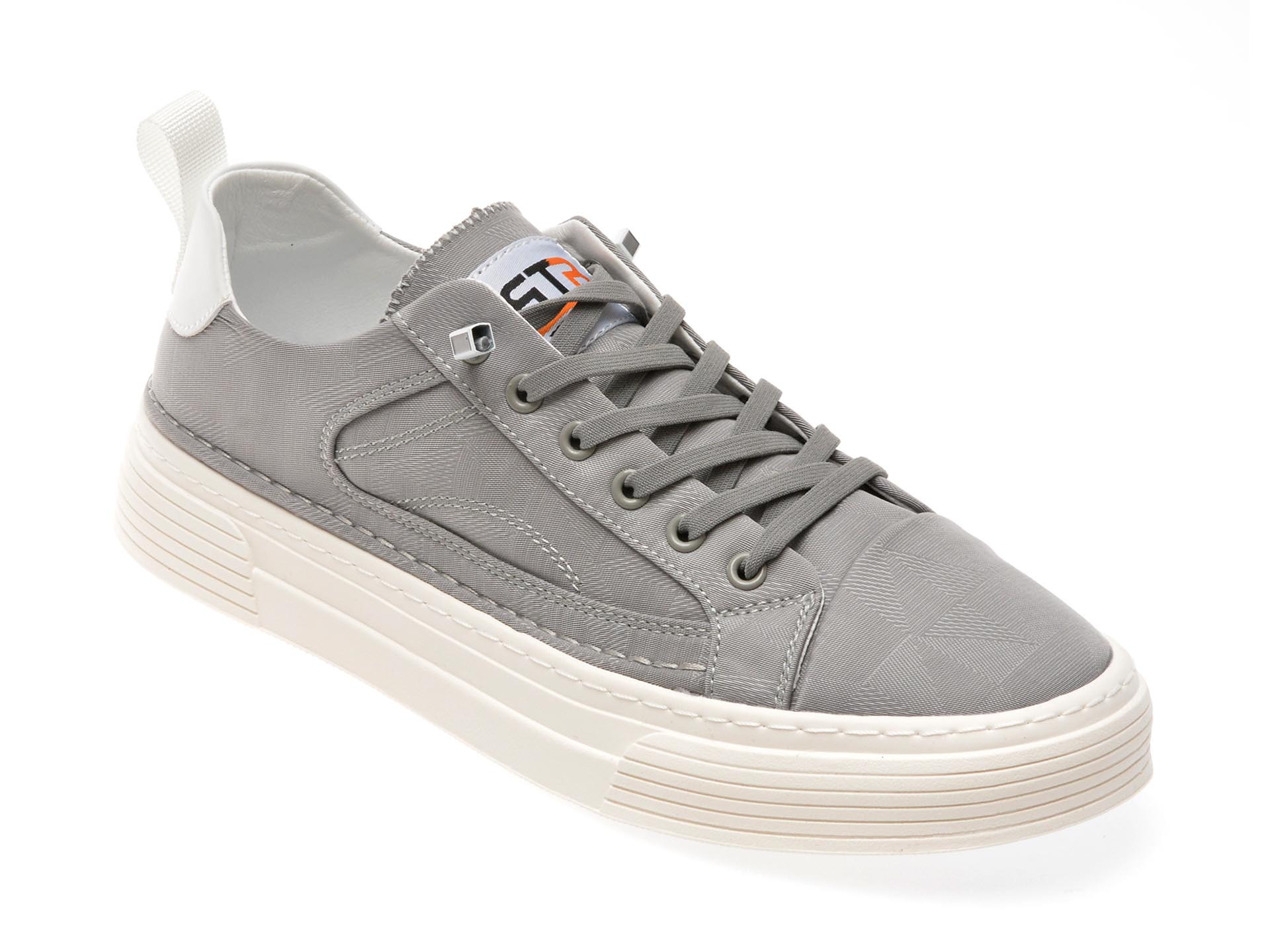 Pantofi casual BITE THE BULLET gri, K911, din material textil Pantofi casual BITE THE BULLET gri, K911, din material textil