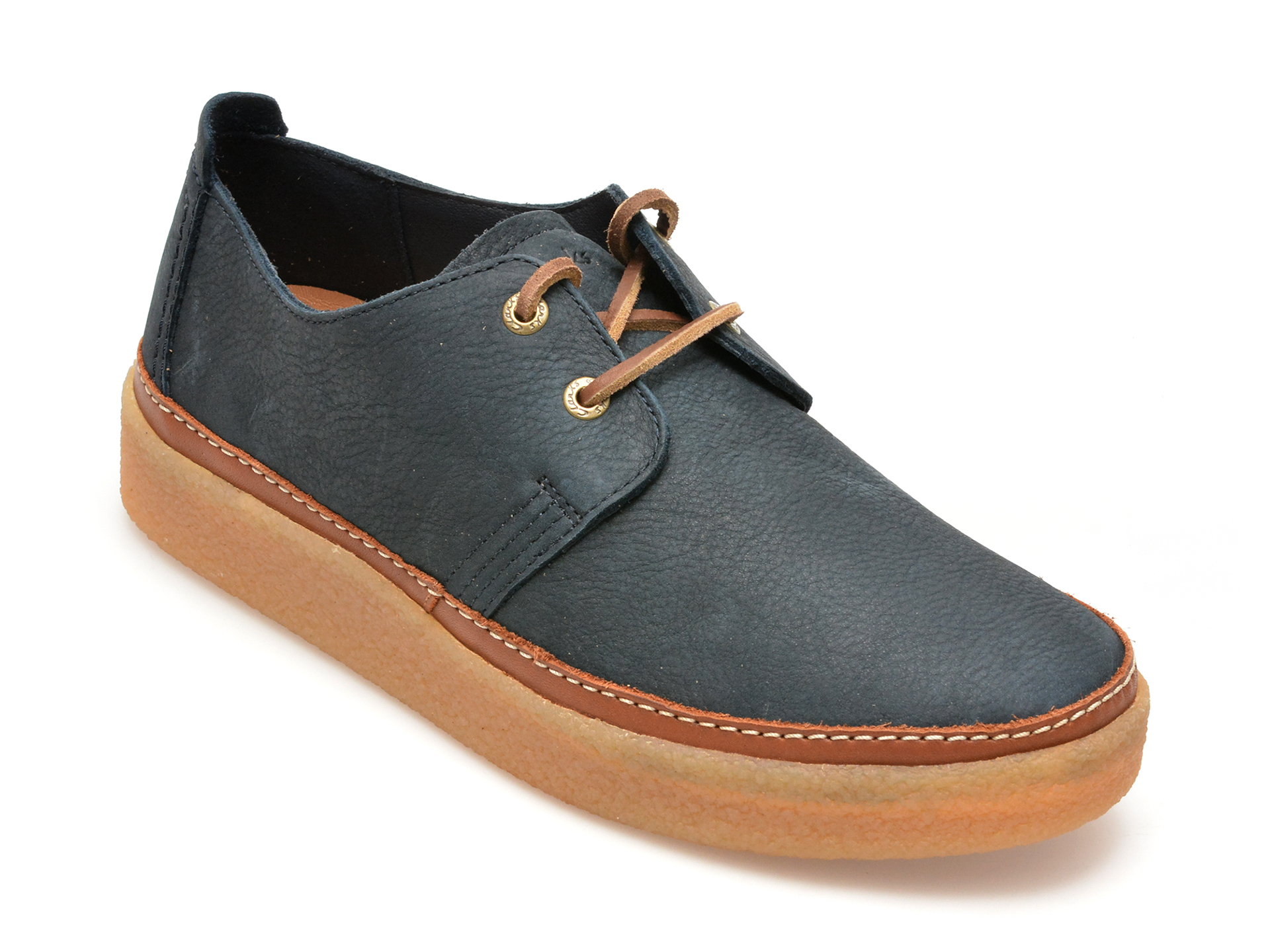 Pantofi casual CLARKS bleumarin, CLARKWOOD LOW, din nabuc Pantofi casual CLARKS bleumarin, CLARKWOOD LOW, din nabuc