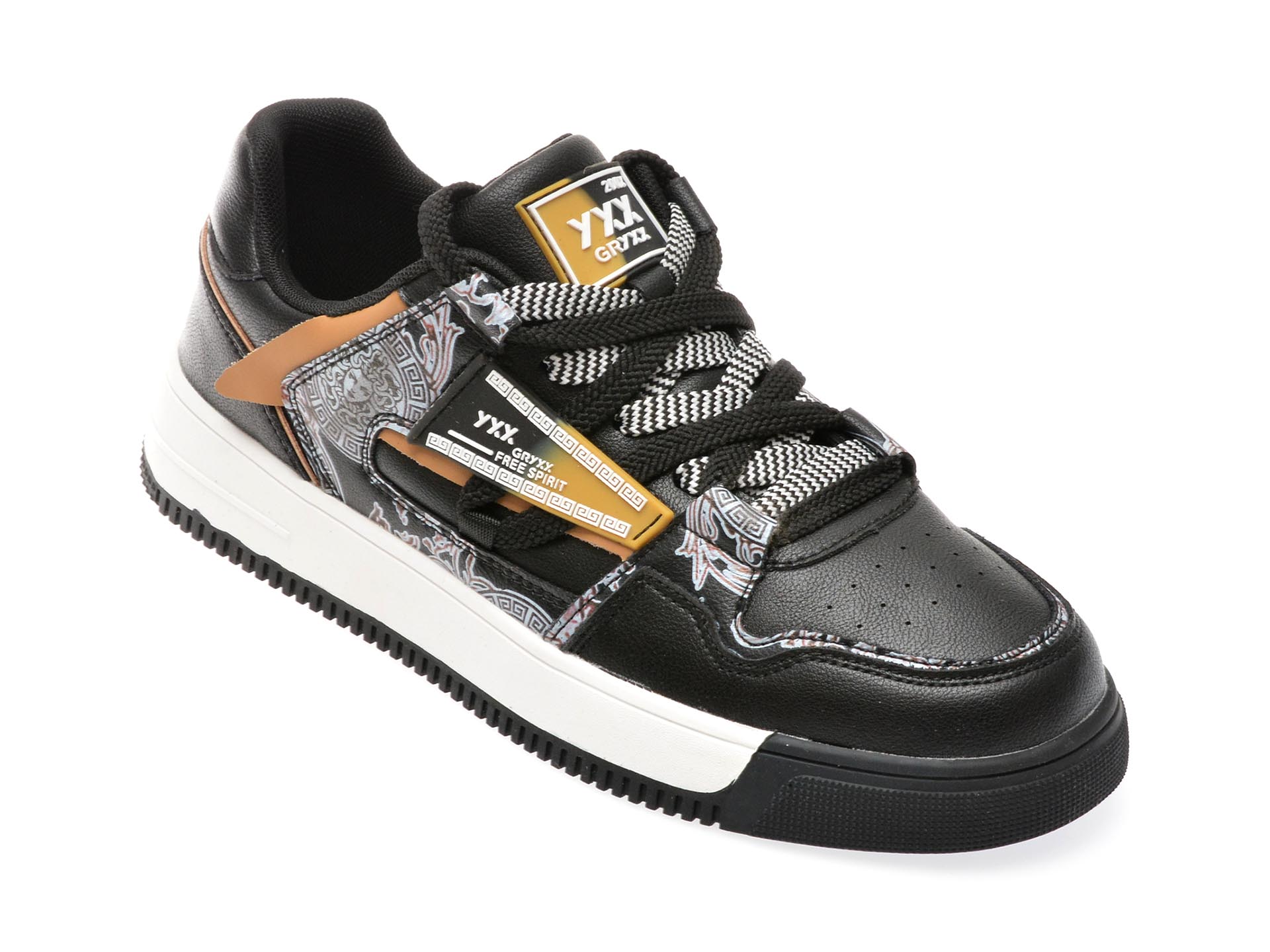Pantofi casual GRYXX negri, 230413, din piele naturala Pantofi casual GRYXX negri, 230413, din piele naturala