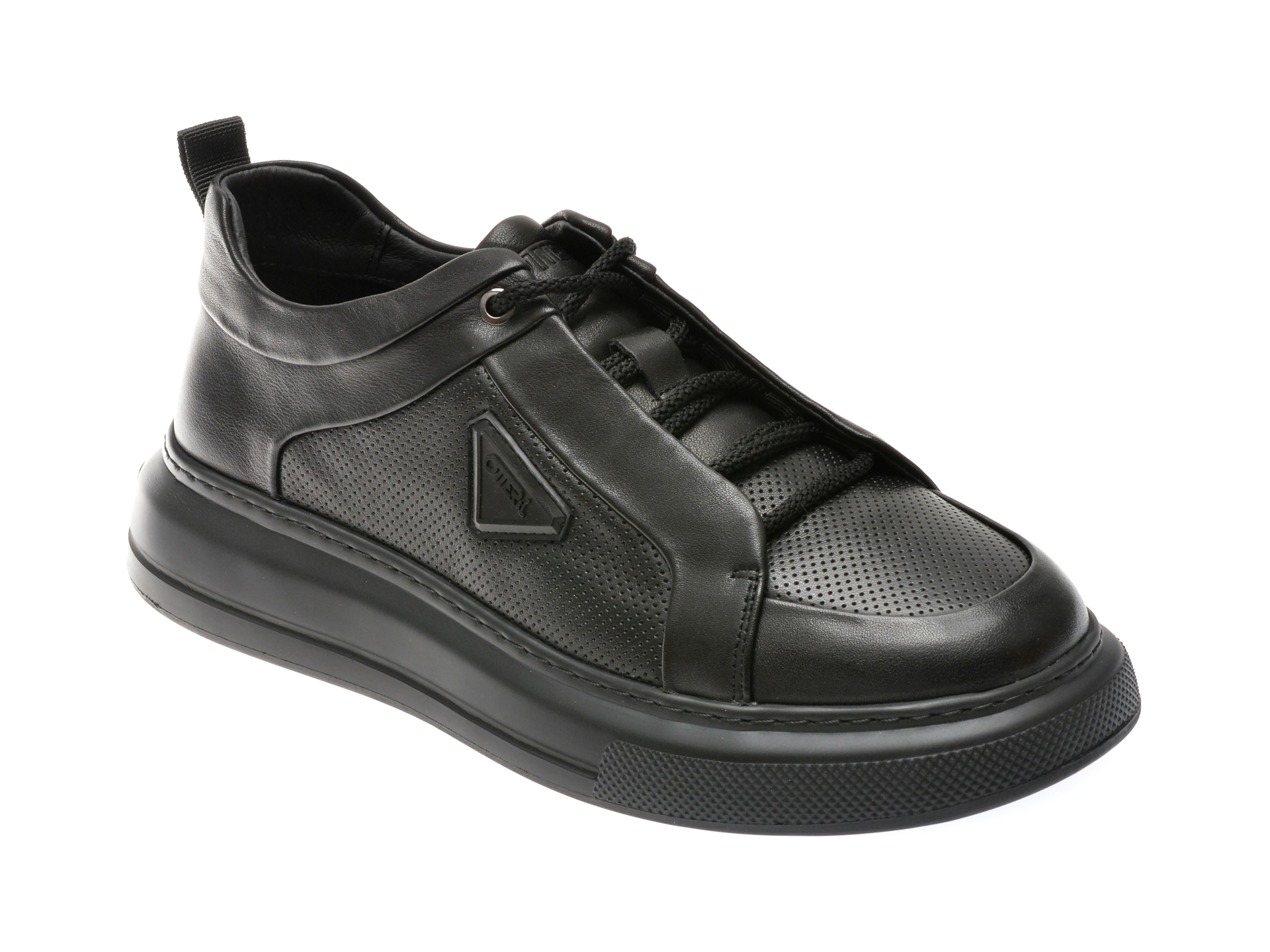 Pantofi casual OTTER negri, 30301, din piele naturala Pantofi casual OTTER negri, 30301, din piele naturala