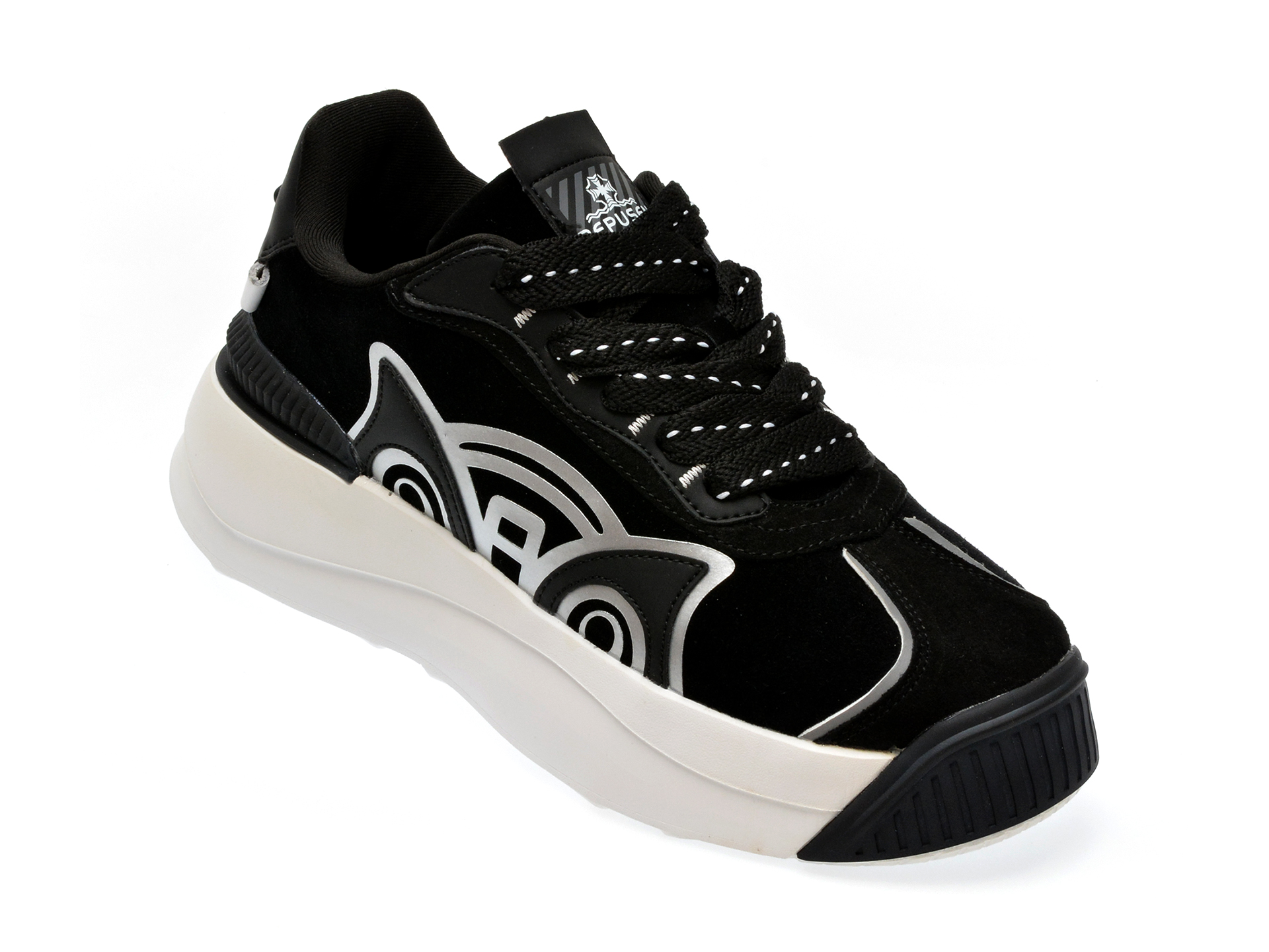 Pantofi casual REPUSEN negri, 18260, din piele ecologica Pantofi casual REPUSEN negri, 18260, din piele ecologica