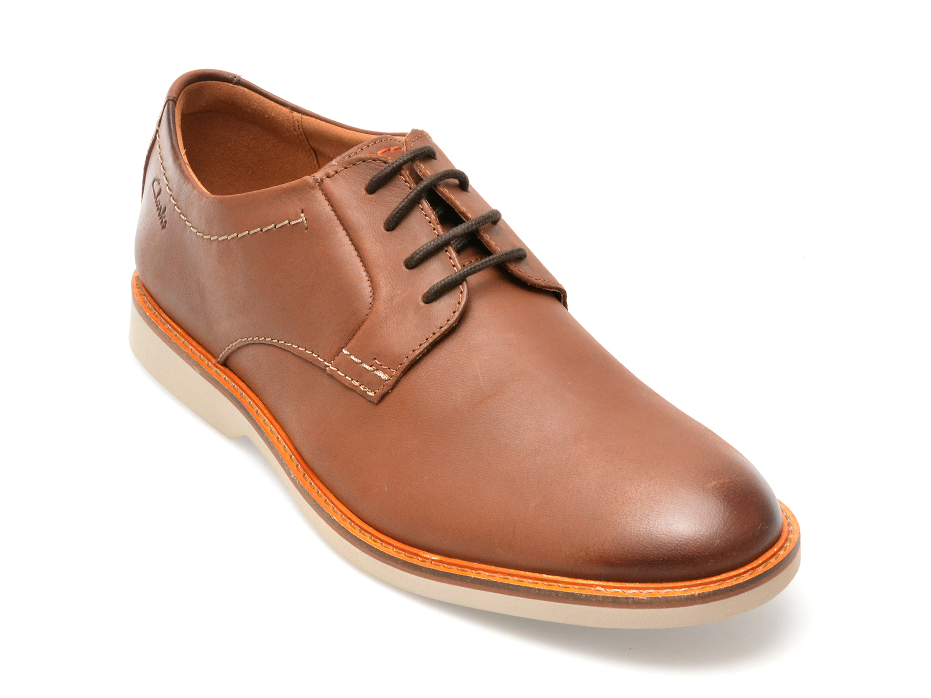 Pantofi CLARKS maro, ATTICUS LT LACE, din piele naturala Pantofi CLARKS maro, ATTICUS LT LACE, din piele naturala